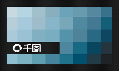 蓝黑渐变商务高端大气简约名片