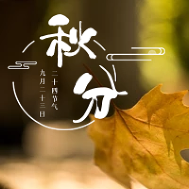 简约新媒体秋分二十四节气公众号次图