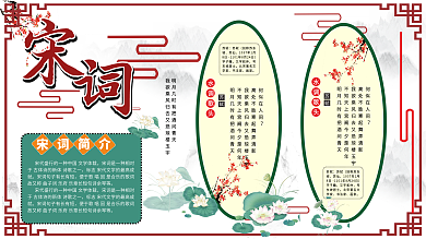 诗词歌赋学校展板