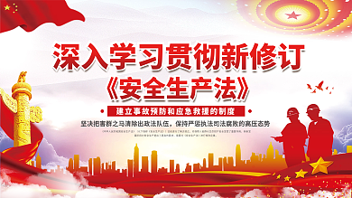 2021新修订安全生产法宣传展板