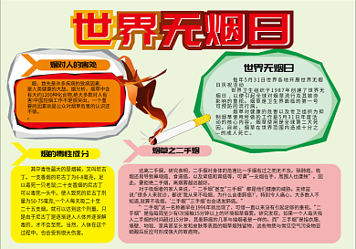 2021世界无烟日手抄报