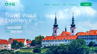 欧美简约风旅行banner