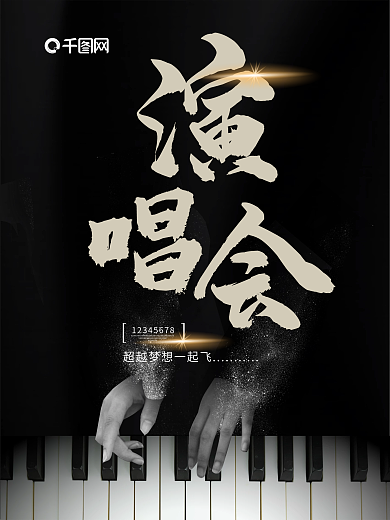 创意演唱会音乐会宣传海报