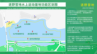 逐野营地水上运动基地功能区划图