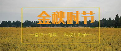 水稻丰收公众号封面