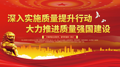 全国质量月系列展板一套