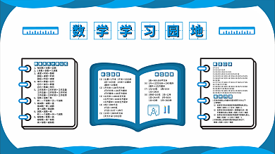 数学展板图片