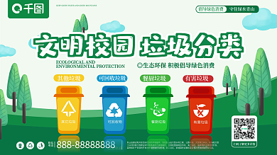 学校文明城市宣传展板