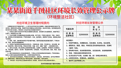 社区环境长效治理