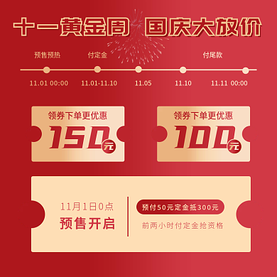 十一黄金周国庆大放价主图