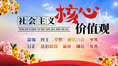 社会主义核心价值观党建展板(2)