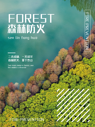 森林防火公益宣传海报