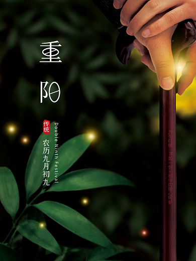 创意合成传统节日二十四节气重阳节