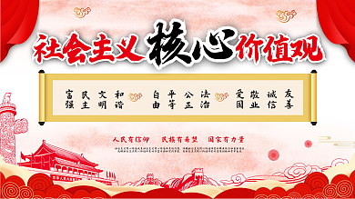 社会主义核心价值观展板二套