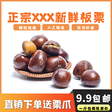 板栗主图 板栗图片 电商主图