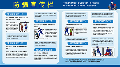 防诈骗宣传栏