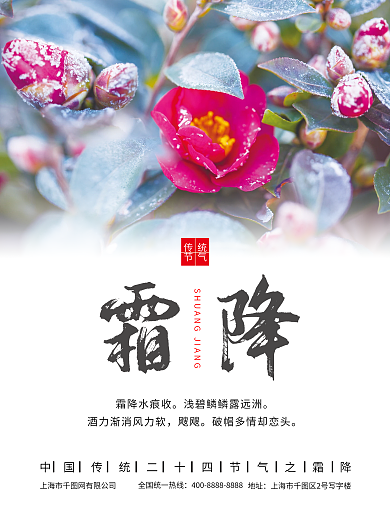 霜降海报传统节气海报