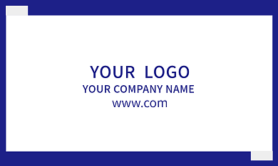 蓝色大气商业商业名片