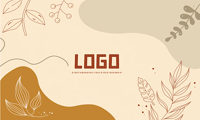 小清新简约婚庆花店美容咖啡馆名片