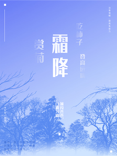 霜降节气赏菊吃柿子