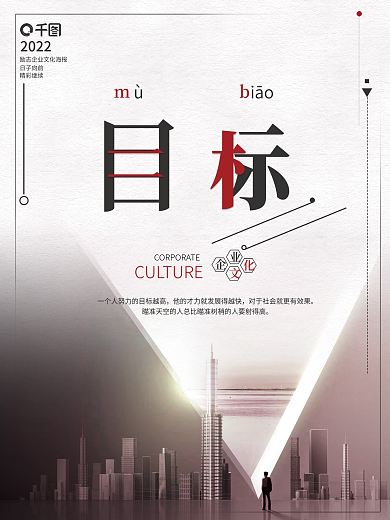 创意大字报励志文案排版企业文化系列海报
