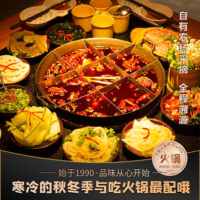 食品食材暖冬火锅料主图直通车图简约海报
