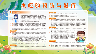校园健康知识宣传栏水痘预防与治疗