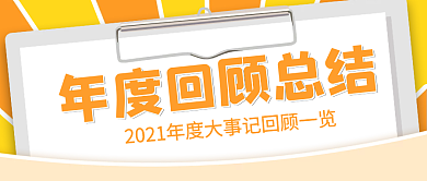 年度大事件大事记回顾年终总结公众号首图