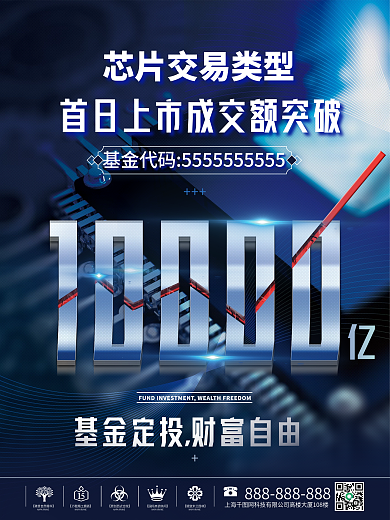 创意科技经融理财促销海报