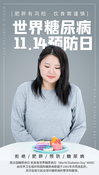 11.14世界糖尿病日手机海报