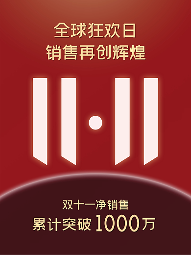 双十一喜报战报海报