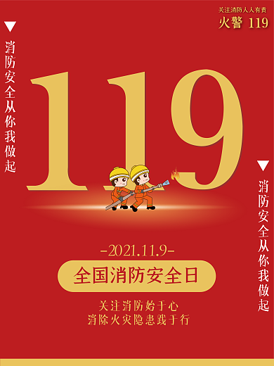 全国消防安全日海报