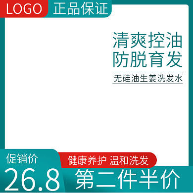 双十一通用洗发水洗护用品干净清爽简约主图