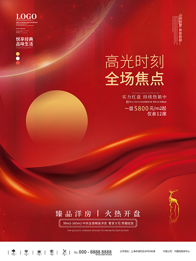 原创房地产热销刷屏红稿系列三海报