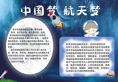 航天梦太空科技小报