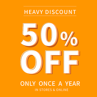 黄色背景简约黑五跨境大促主图