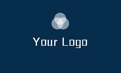 蓝色商务名片 简约大气企业商务名片