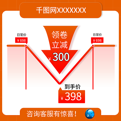 立减直降咨询客服主图