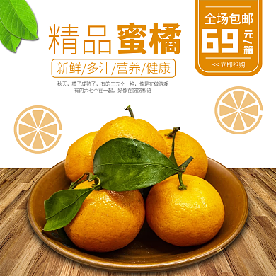 蜜橘橘子主图直通车