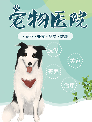 平面宠物医院海报