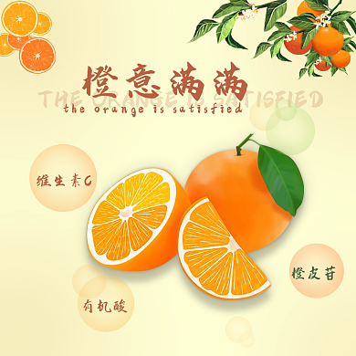 富含维生素C橙子主图