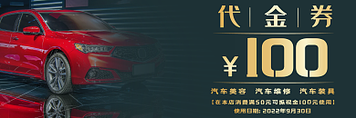 汽车美容代金券优惠券