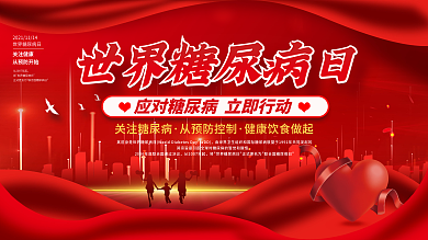 世界糖尿病日内容型展板