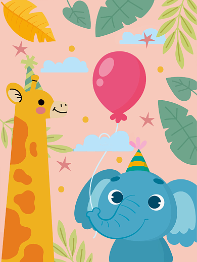 可爱卡通卡通背景