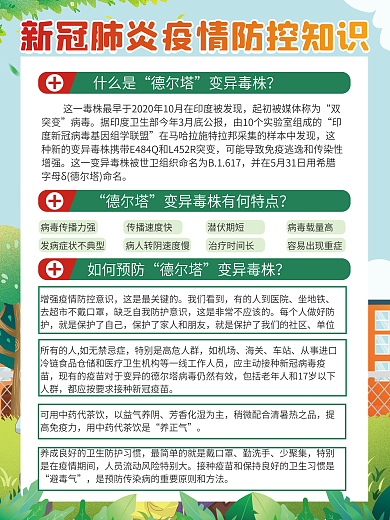 疫情防疫抗疫科普知识宣传系列海报