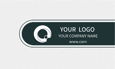 黑色圆角商业名片