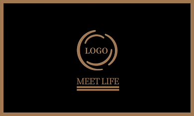 黑金简约时尚商务名片