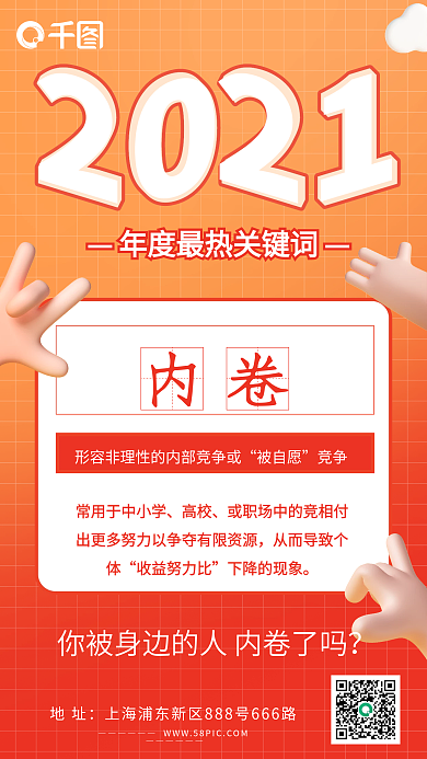 年度关键词手机海报