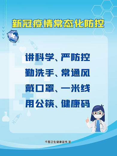 新冠疫情常态化防控CMYK