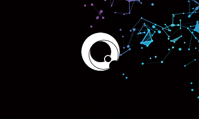 商务渐变粒子科技简约名片